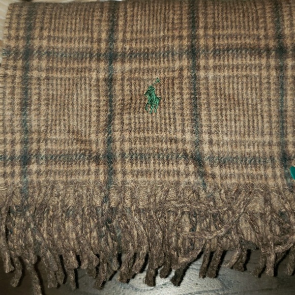 New Polo Ralph L Men's Lambswool Neck Scarf Wrap - Picture 6 of 8